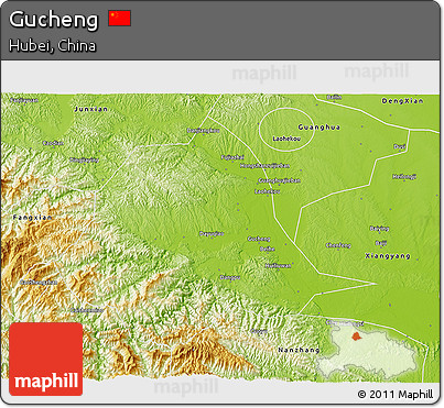 Physical 3D Map of Gucheng