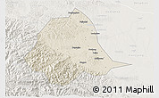 Shaded Relief 3D Map of Gucheng, lighten