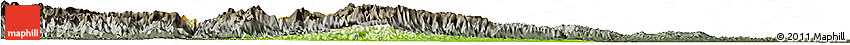 Physical Horizon Map of Gucheng, darken, semi-desaturated