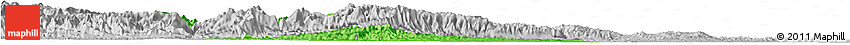 Political Horizon Map of Gucheng, lighten, desaturated
