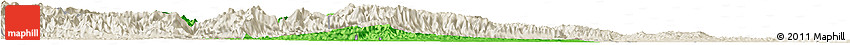 Political Horizon Map of Gucheng, shaded relief outside