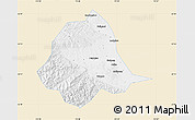 Classic Style Map of Gucheng, single color outside