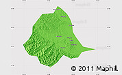 Political Map of Gucheng, cropped outside