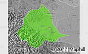 Political Map of Gucheng, desaturated