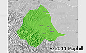 Political Map of Gucheng, lighten, desaturated