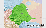 Political Map of Gucheng, lighten