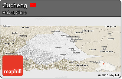 Classic Style Panoramic Map of Gucheng