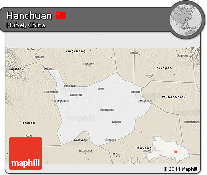 Classic Style 3D Map of Hanchuan