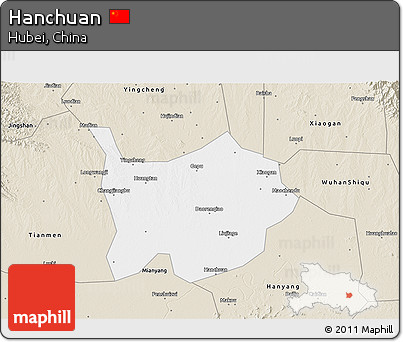 Classic Style 3D Map of Hanchuan