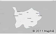 Gray 3D Map of Hanchuan, single color outside
