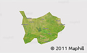 Satellite 3D Map of Hanchuan, cropped outside