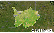 Satellite 3D Map of Hanchuan, darken