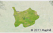 Satellite 3D Map of Hanchuan, lighten