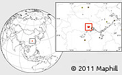 Blank Location Map of Hanchuan