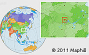 Political Location Map of Hanchuan