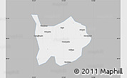 Gray Map of Hanchuan, single color outside