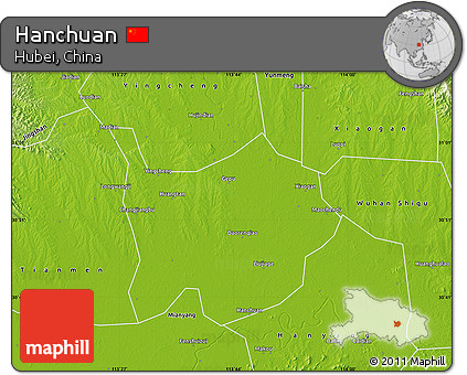 Physical Map of Hanchuan