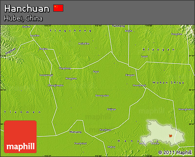 Physical Map of Hanchuan