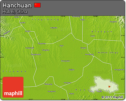 Physical Map of Hanchuan
