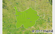 Physical Map of Hanchuan, satellite outside