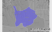 Political Map of Hanchuan, desaturated