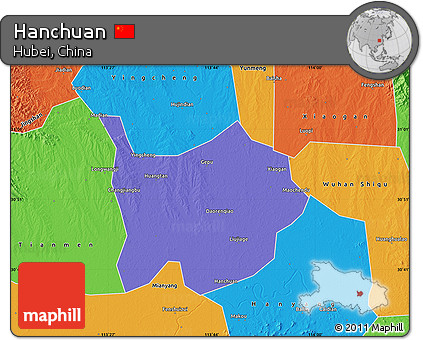 Political Map of Hanchuan