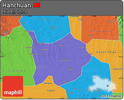 Political Map of Hanchuan
