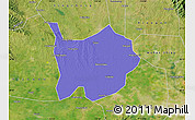 Political Map of Hanchuan, satellite outside