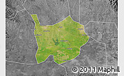 Satellite Map of Hanchuan, desaturated