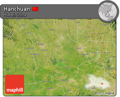 Satellite Map of Hanchuan