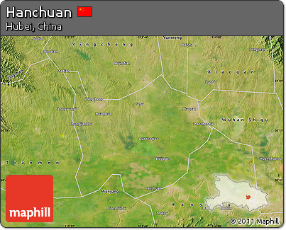 Satellite Map of Hanchuan