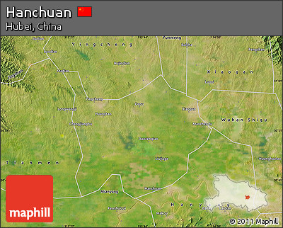 Satellite Map of Hanchuan
