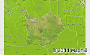 Satellite Map of Hanchuan, physical outside