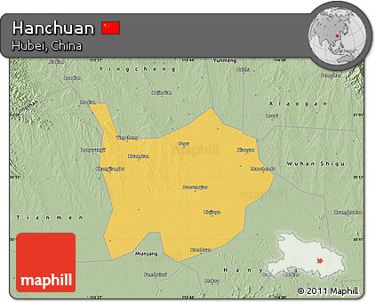 Savanna Style Map of Hanchuan