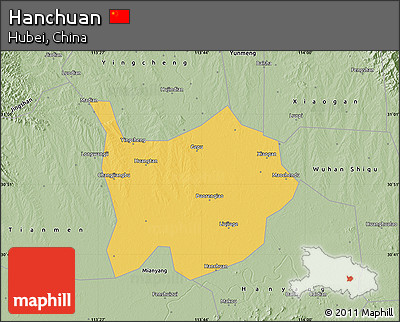 Savanna Style Map of Hanchuan