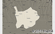 Shaded Relief Map of Hanchuan, darken