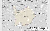 Shaded Relief Map of Hanchuan, desaturated