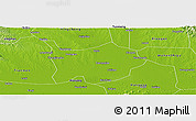 Physical Panoramic Map of Hanchuan