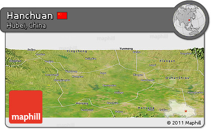 Satellite Panoramic Map of Hanchuan