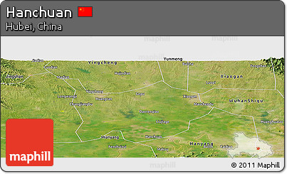 Satellite Panoramic Map of Hanchuan