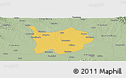 Savanna Style Panoramic Map of Hanchuan