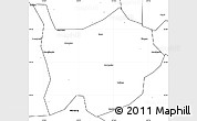 Blank Simple Map of Hanchuan