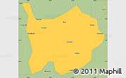 Savanna Style Simple Map of Hanchuan