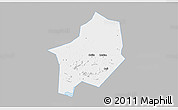 Gray 3D Map of Hanyang, single color outside