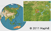 Satellite Location Map of Hanyang