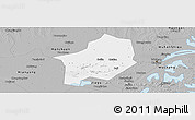 Gray Panoramic Map of Hanyang