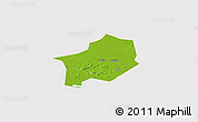 Physical Panoramic Map of Hanyang, cropped outside