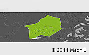 Physical Panoramic Map of Hanyang, darken, desaturated