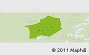 Physical Panoramic Map of Hanyang, lighten