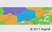 Political Panoramic Map of Hanyang